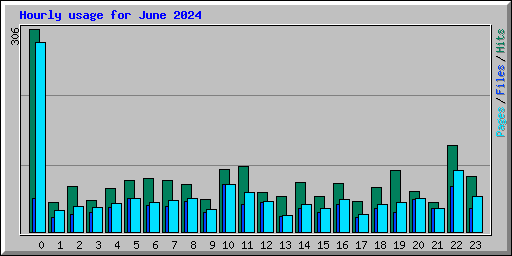 Hourly usage for June 2024