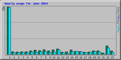 Hourly usage for June 2024