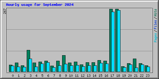 Hourly usage for September 2024